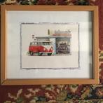 Kader met kever VW van carmann vw, Ophalen of Verzenden