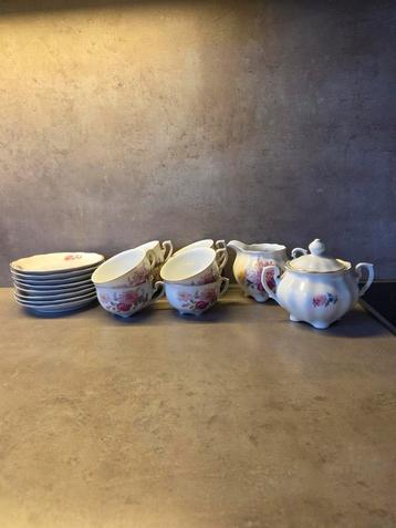 Vintage theeservies — Ćmielów (Polen) beschikbaar voor biedingen