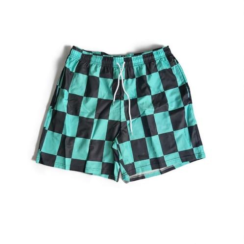 Zwembroek short geblokt groen zwart XL, Kleding | Heren, Badmode en Zwemkleding, Zwemshort, Maat 56/58 (XL), Zwart, Verzenden