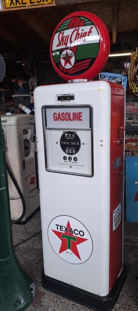 Sky Chief vintage decoratie benzinepomp garage showroom pomp, Verzamelen, Merken en Reclamevoorwerpen, Gebruikt, Gebruiksvoorwerp