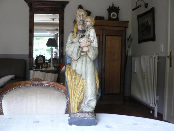 Mooi Maria beeld met kind , in kunstuitvoering, Antiquités & Art, Art | Sculptures & Bois, Enlèvement