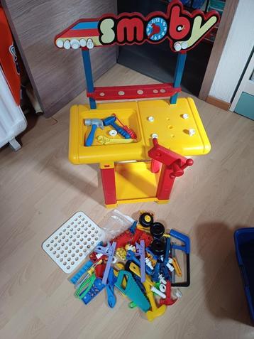 Établi Smoby pour enfants avec toutes sortes d'accessoires, Enlèvement ou Envoi, Utilisé