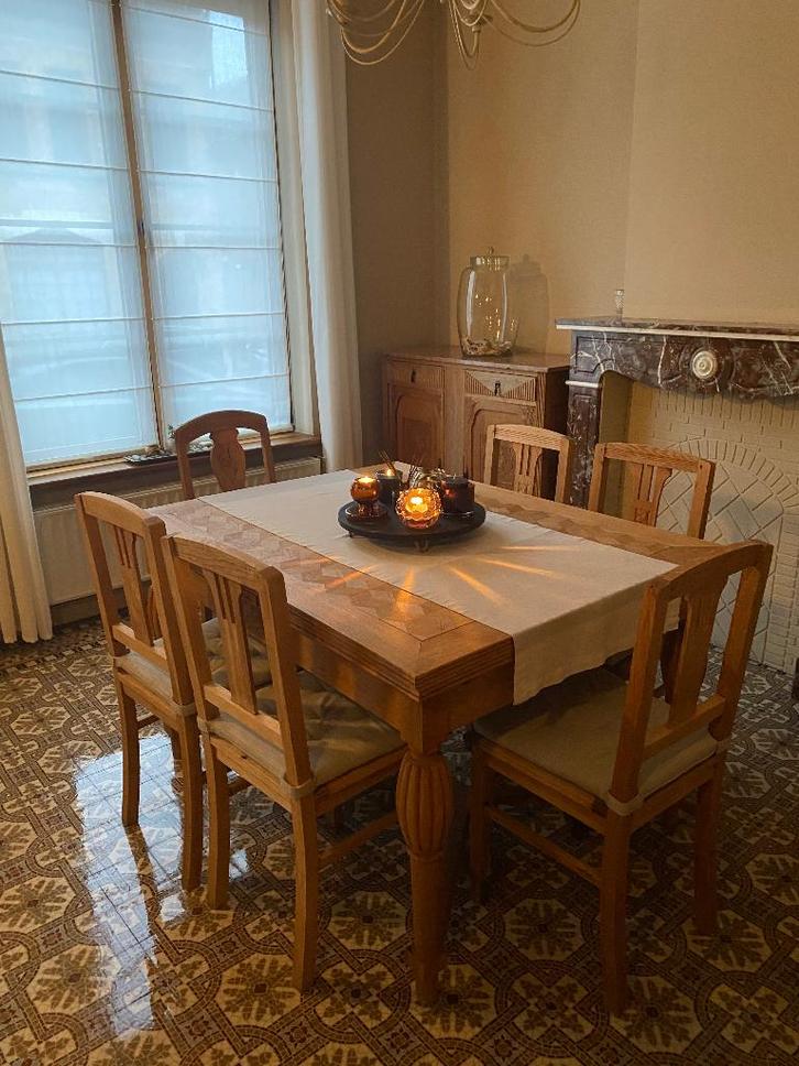 Salle à manger complète, Antiek en Kunst, Antiek | Meubels | Tafels, Ophalen