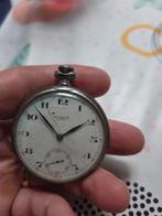 Zakhorloge hislon zilver, Handtassen en Accessoires, Horloges | Antiek, Ophalen of Verzenden, Zilver, Zakhorloge