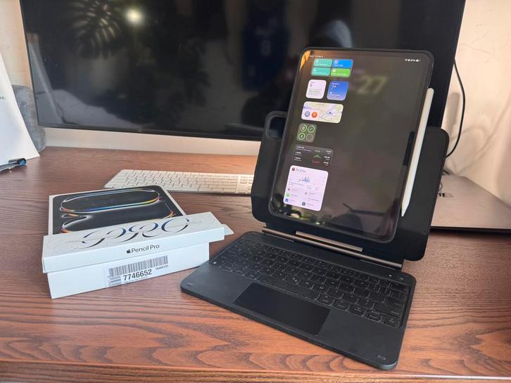 iPad M4 11 5G cellular - prix neuf €1837, Informatique & Logiciels, Apple iPad Tablettes, Comme neuf, Enlèvement ou Envoi