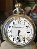 Lopend zakhorloge, Handtassen en Accessoires, Horloges | Antiek, Overige merken, Zakhorloge, Staal, Ophalen of Verzenden