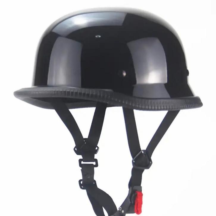 Splinternieuwe zwart glanzende pothelm, Motoren, Kleding | Motorhelmen, Ophalen of Verzenden