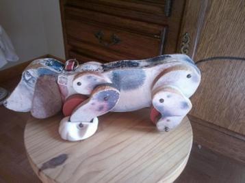 fischer price 1970 grand snoopy en bois 12€ beschikbaar voor biedingen