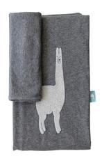 Housse couette drap bébé enfant fille garçon gris lama vaco, Nieuw, Grijs, Jongetje, Dekbedovertrek