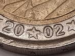 2€ Spanje 2002 met dubbel jaartal en enkele dubbele sterren, Postzegels en Munten, Munten | Europa | Euromunten, Ophalen of Verzenden