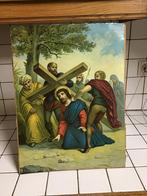 Prent kruisweg : Jezus valt onder zijn kruis, Ophalen