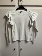 Wit t-shirt met lange mouwen merk Kids maat 146/152, Ophalen of Verzenden, Zo goed als nieuw