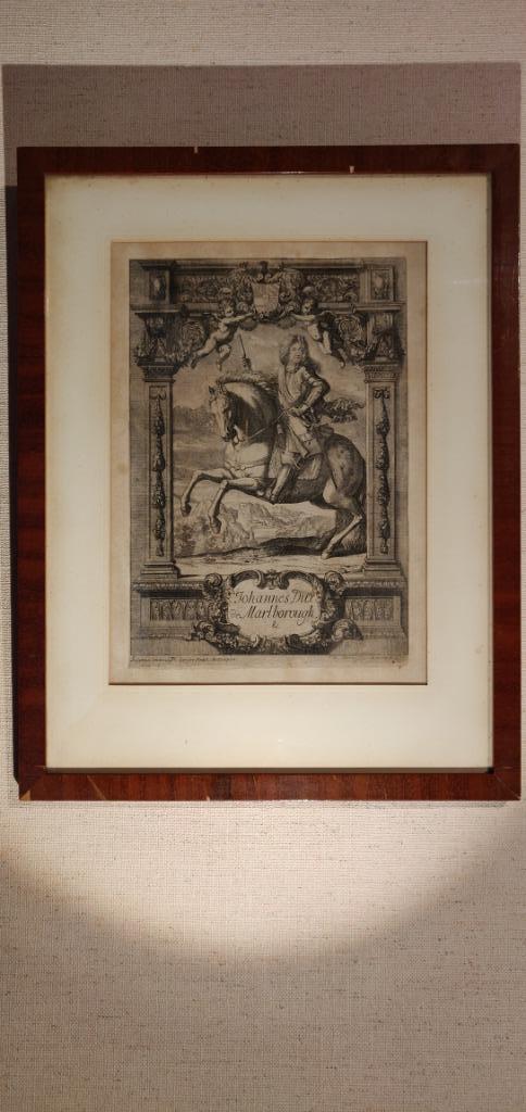 "Dux de Marlborough", Antiek en Kunst, Kunst | Etsen en Gravures, Ophalen
