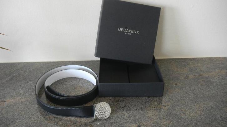 Golf luxe lederen broeksriem Decayeux, Vêtements | Hommes, Ceintures, Neuf, Ceinture, 95 à 105 cm, Noir, Cuir véritable, Enlèvement