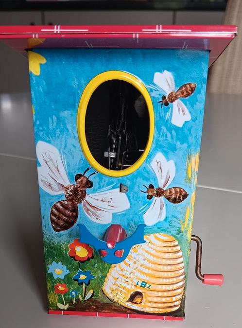 Tirelire en jouet vintage avec abeilles et oiseaux, Collections, Jouets, Comme neuf, Enlèvement ou Envoi