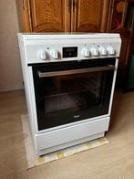 Vitrokeramische kookplaat en oven, Ophalen, Wit, 50 tot 100 cm, Zo goed als nieuw