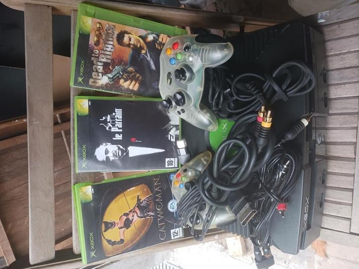Xbox-set, Games en Spelcomputers, Spelcomputers | Xbox Original, Gebruikt, Ophalen