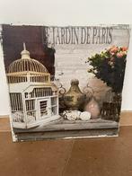 Canvas “le jardin de Paris” - als nieuw, Huis en Inrichting, Zo goed als nieuw, Ophalen