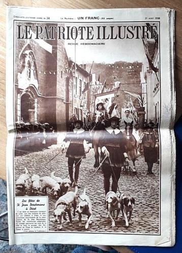 krant "La patriote illustré" - St. j. Berchmans Diest 1938 beschikbaar voor biedingen