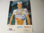 wielerkaart 1985 team gis  francesco moser signe, Comme neuf, Envoi