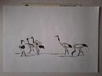 Leuke zeefdruk van Anik "Kraanvogels" uit 2005, Ophalen of Verzenden