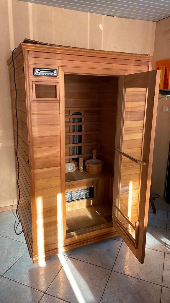 Infrarood sauna cabine, Sport en Fitness, Sauna, Zo goed als nieuw, Complete sauna, Infrarood, Ophalen