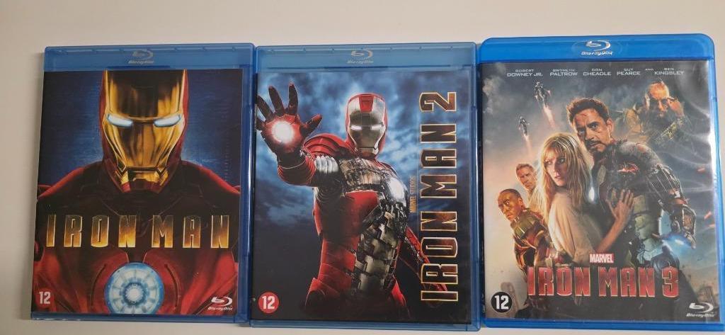 BR - Iron Man 1, 2 en 3, Enlèvement ou Envoi, Comme neuf, Aventure