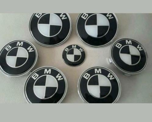 Lot de 7x emblèmes BMW > noir et blanc e60 e90 e92 e39, Autos : Divers, Tuning & Styling, Enlèvement ou Envoi