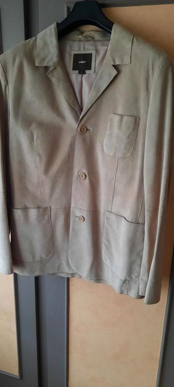 lederen half lange jas heren, Envoi, Comme neuf
