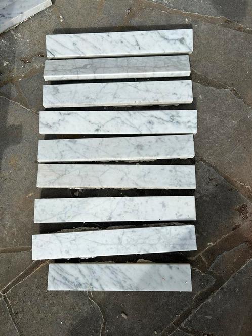 Carrara marmer plinten en entreportes jaren 70, Doe-het-zelf en Bouw, Plinten en Afwerking, Zo goed als nieuw, Plinten, Overige materialen