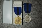 2 médailles belges commande Léopold II - or et argent, Collections, Objets militaires | Général, Enlèvement ou Envoi