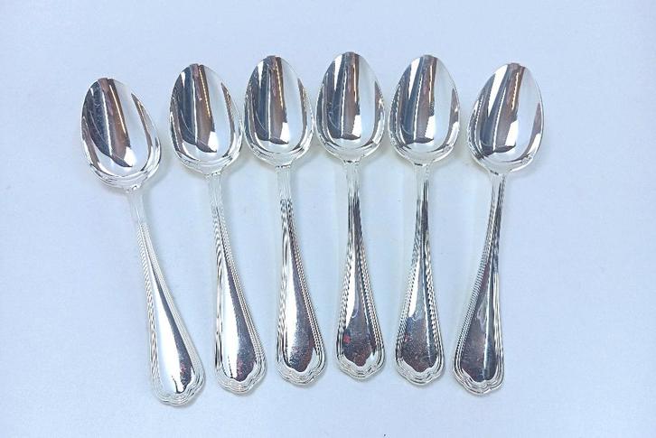 Couverts argent CHRISTOFLE Spatours 6 cuillères  soupe 20 cm, Antiquités & Art, Antiquités | Argent & Or, Argent, Enlèvement ou Envoi