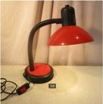 Mooie Grote Retro Bureaulamp in rood en zwart, Ophalen of Verzenden, Huis en Inrichting