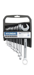 Steek- en ringsleutelset Hyundai 12 st., Doe-het-zelf en Bouw, Ophalen of Verzenden, Nieuw