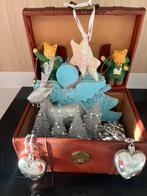 Lederen koffer met kerstversiering/13st/ €12, Ophalen of Verzenden, Zo goed als nieuw