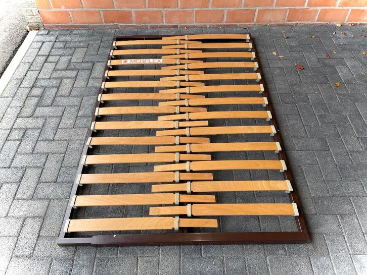 2x lattenbodems verstelbare breedte 140-160cm, Huis en Inrichting, Slaapkamer | Matrassen en Bedbodems, Gebruikt, Bedbodem, Tweepersoons
