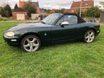 mazda MX5 1.6 1999, 120000 km, puntgaaf., Auto's, Mazda, Achterwielaandrijving, Zwart, 4 cilinders, Cabriolet