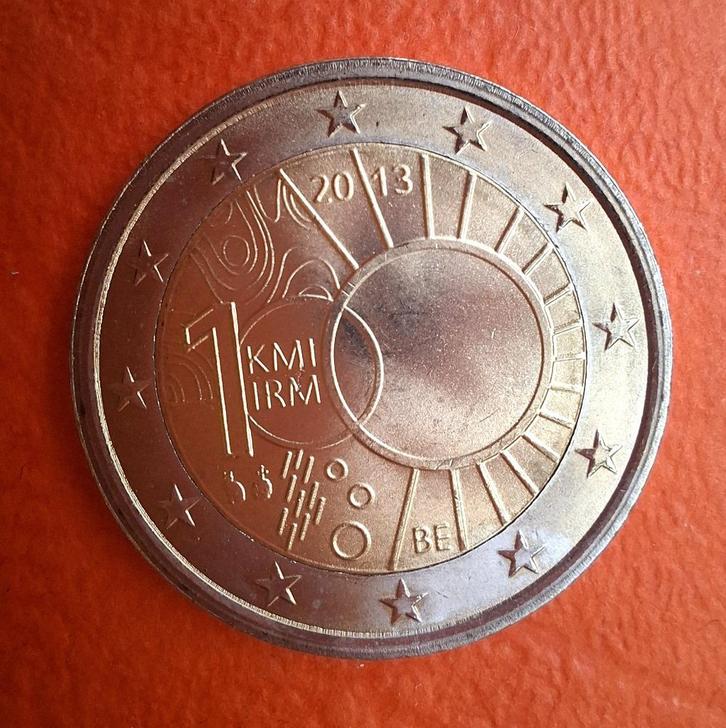 2 euromunt België „100 jaar MRI” 2013, Postzegels en Munten, Munten | België, Losse munt, Verzenden
