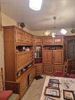 Bibliothèque d'Angle en Chêne Massif – Style Rustique, Enlèvement