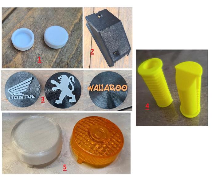 Honda wallaroo Peugeot fox Pieces imprimée en 3D, Fietsen en Brommers, Brommeronderdelen | Algemeen, Zo goed als nieuw, Ophalen of Verzenden