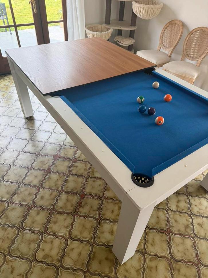 Table a manger convertible billard, Maison & Meubles, Tables | Tables à manger, Utilisé, 100 à 150 cm, 200 cm ou plus, Cinq personnes ou plus