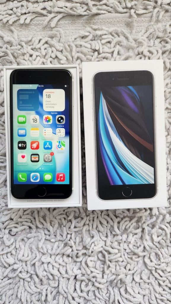 Te koop iPhone se 128gb, Telecommunicatie, Mobiele telefoons | Apple iPhone, Ophalen, 128 GB, Wit, Zo goed als nieuw
