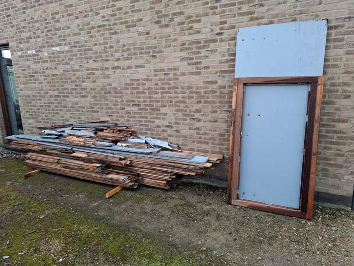 Gratis hout van afgebroken tuinhuis, Doe-het-zelf en Bouw, Hout en Planken, Ophalen