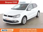Volkswagen Polo 1.2 TSI Comfortline BlueMotion Tech, Auto's, Zwart, 109 g/km, Wit, Leder
