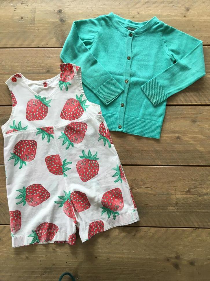 Combinaison fraise + veste verte assortie JBC 98 - 104, Enfants & Bébés, Vêtements enfant | Taille 98, Fille, Pantalon, Enlèvement ou Envoi