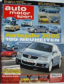 Auto Motor und Sport 25-2004 Porsche Boxster/Citroën C4, Livres, Envoi, Comme neuf, Général