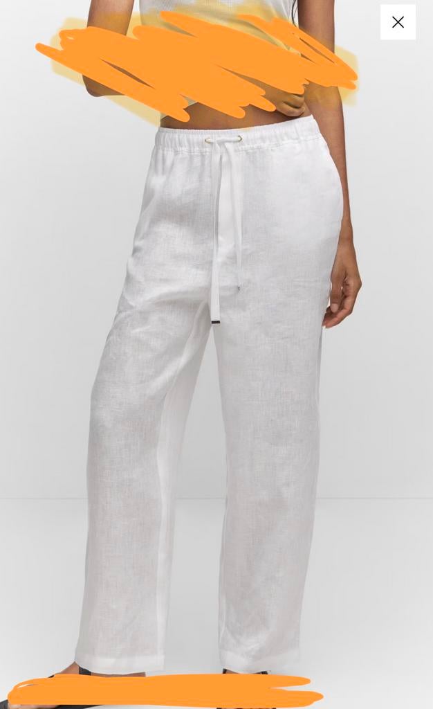 MANGO witte broek, Kleding | Dames, Overige Dameskleding, Ophalen of Verzenden, Nieuw