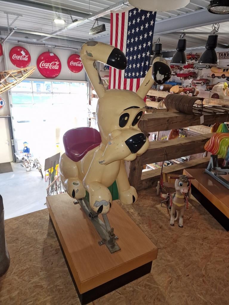 Idéfix de trouwe hond van obelix.  Kermis paard, Verzamelen, Stripfiguren, Gebruikt, Beeldje of Figuurtje, Asterix en Obelix, Ophalen