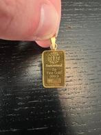 Pendantif lingot 2g or, Enlèvement ou Envoi, Comme neuf, Or, Or