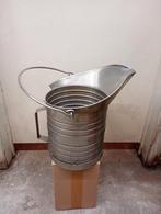 Prachtige inox kan voor in de tuin, terras of balkon., Tuin en Terras, Rond, Ophalen of Verzenden, Zo goed als nieuw, Metaal